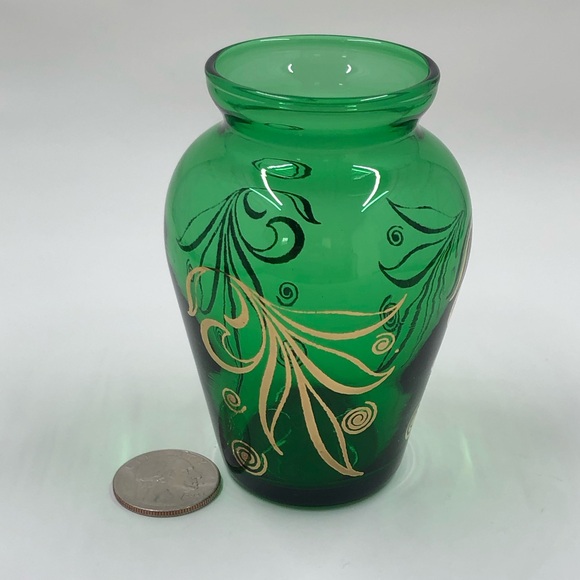 Anchor Hocking Forest Green 3" Bud Vase - Picture 14 of 15
